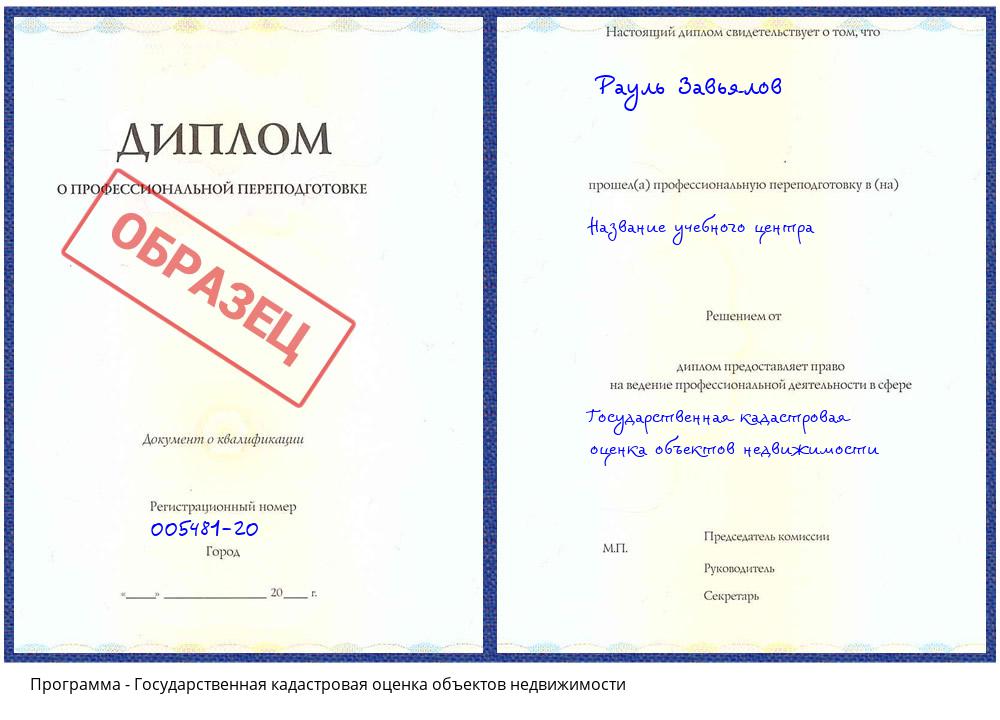 Государственная кадастровая оценка объектов недвижимости Жуковский